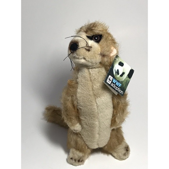 WWF Adoption Meerkat Plush Stuffed Animal 11" Tall 2007 by Fiesta w/ Tags - Picture 11 of 14